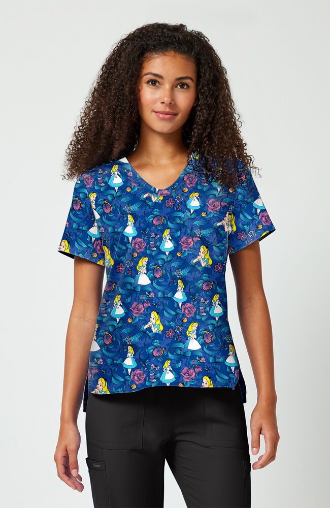 Women's Bow-tanical Print Scrub Top – AllHeart