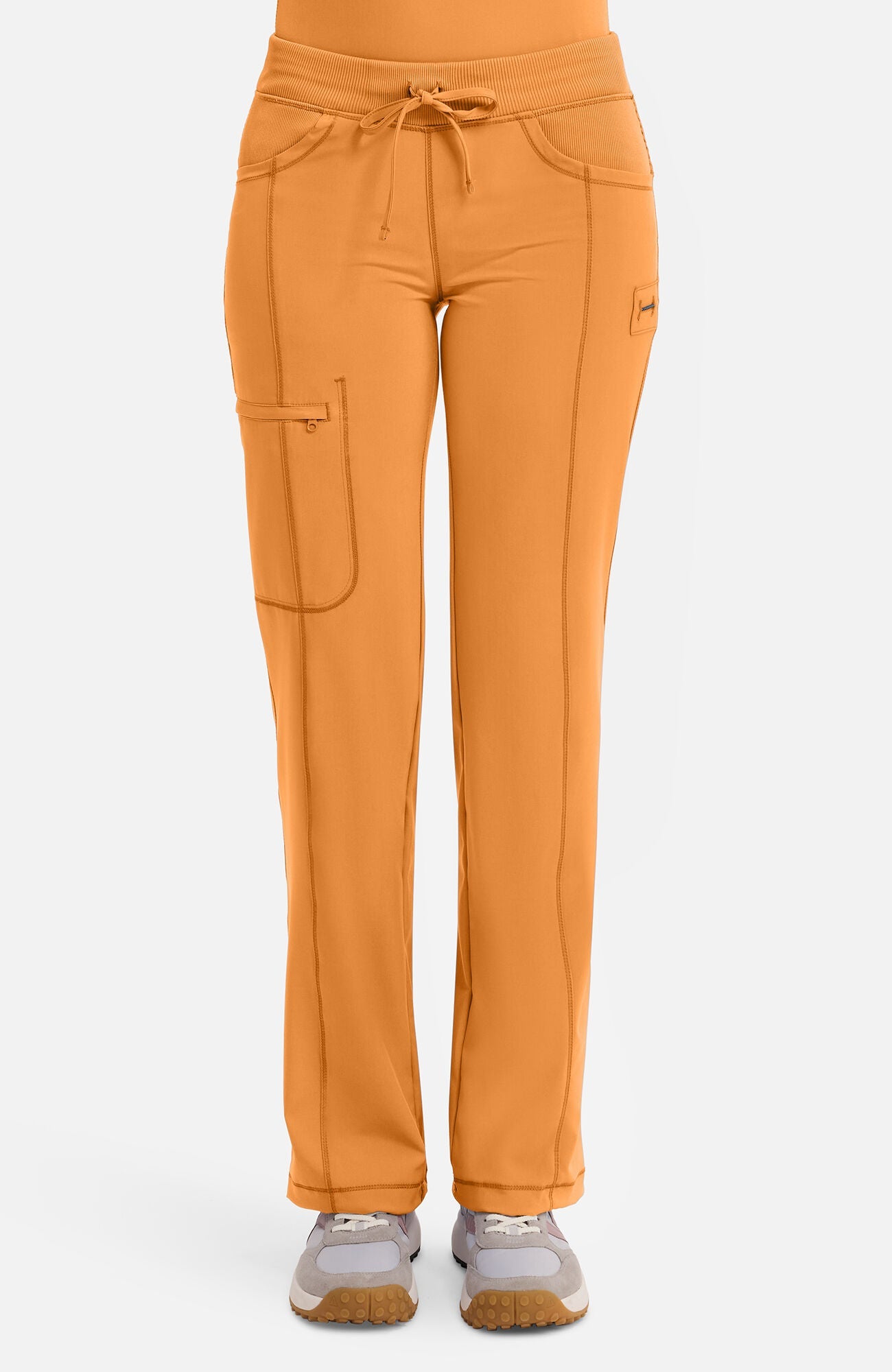 Women's Rib Knit Drawstring Waist Scrub Pant – AllHeart