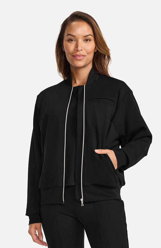 ジャケット・アウター Divka Triacetate Cool Ponte Zip Bolero Women's Ponte Jacket | AllHeart.com