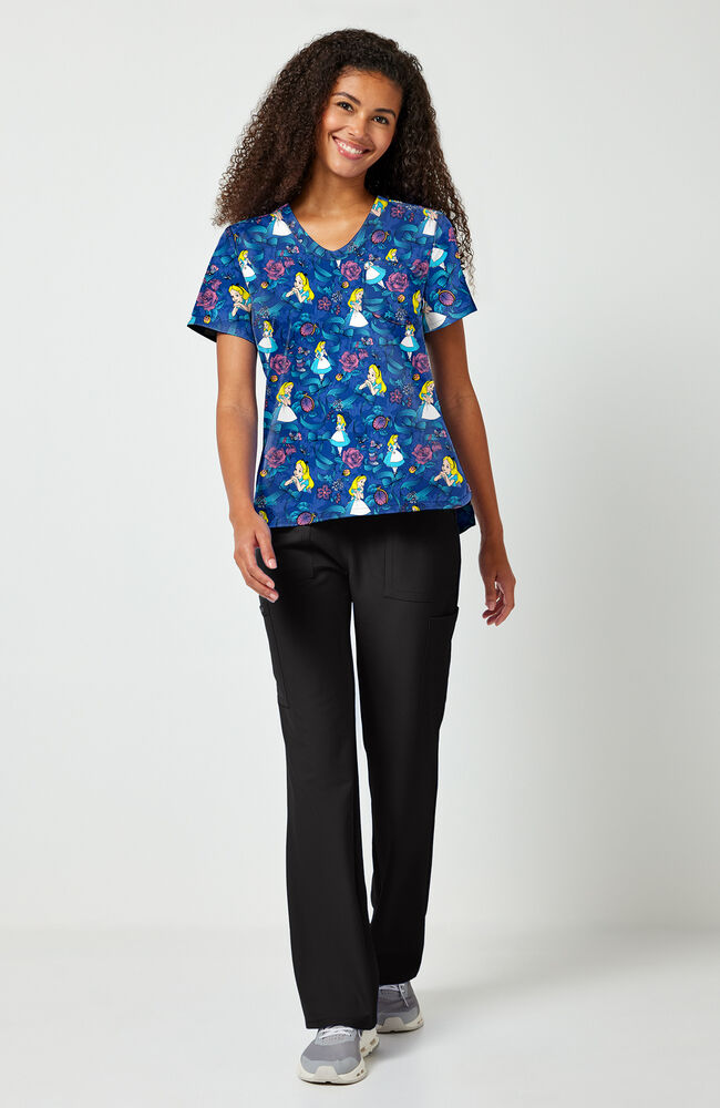 Women's Bow-tanical Print Scrub Top – AllHeart