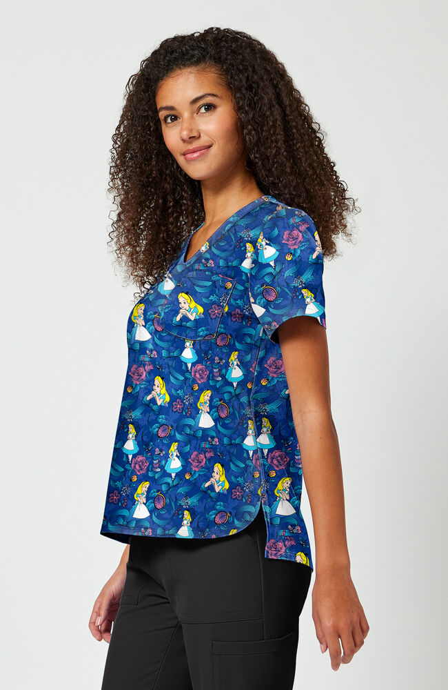 Women's Bow-tanical Print Scrub Top – AllHeart
