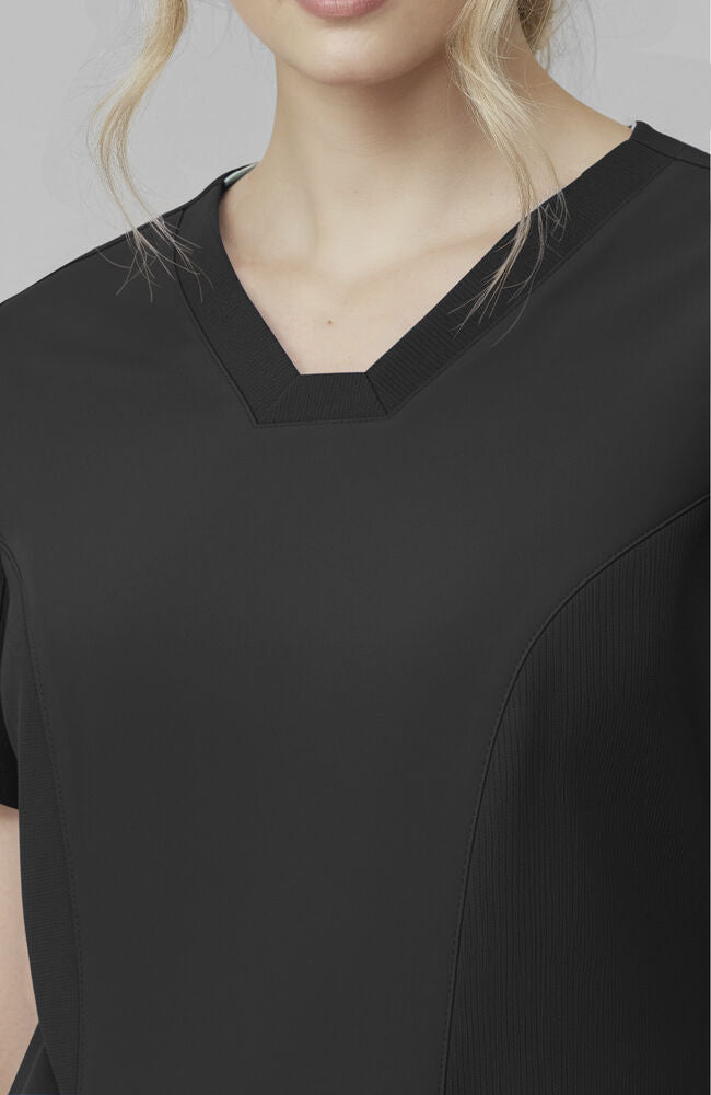 Women's V-Neck Rib Panel Scrub Top | AllHeart.com