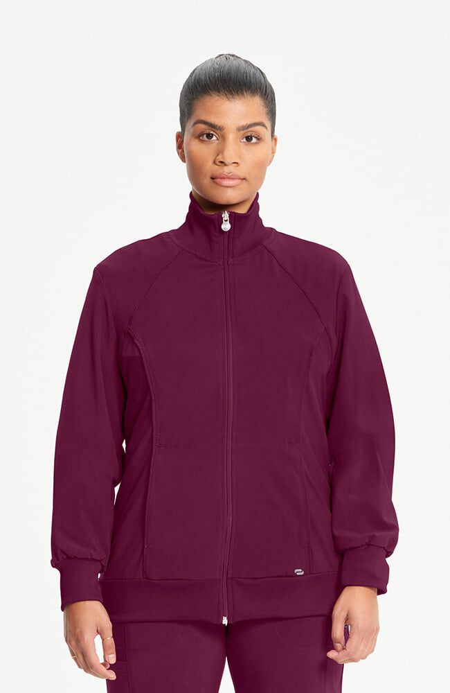 Women's Zip Front Warm Up Scrub Jacket | Cherokee – AllHeart