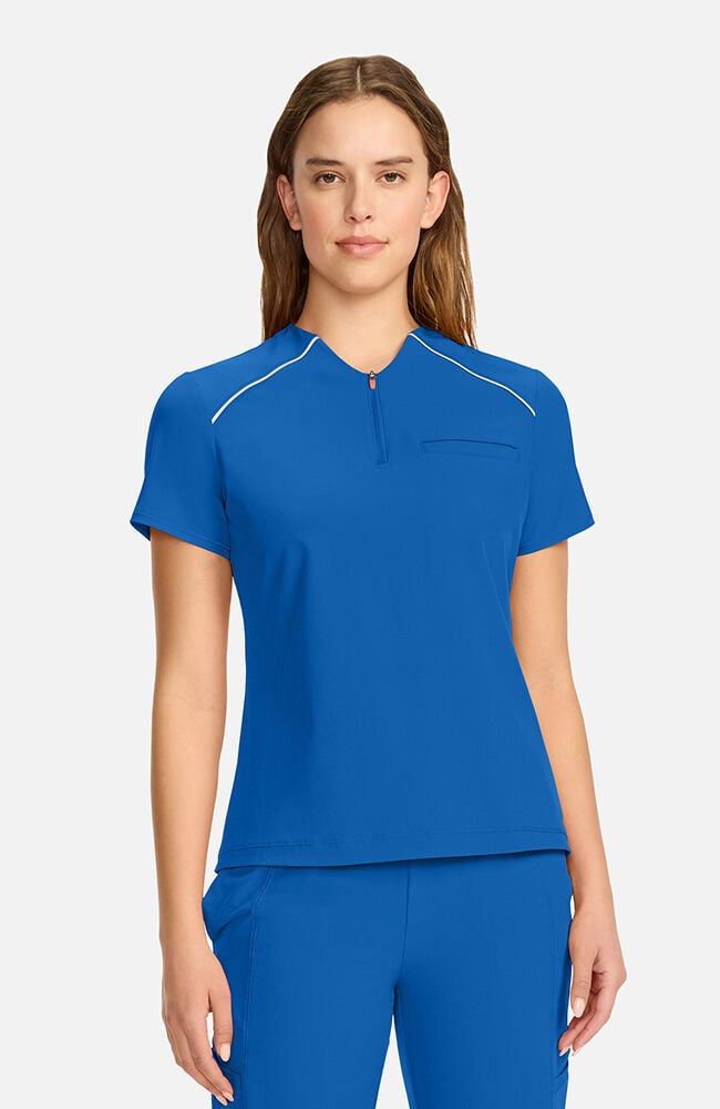 Women's Tuck-In Zip Neck Scrub Top | AllHeart.com Women's Tuck-In Zip Neck Scrub Top | AllHeart.com