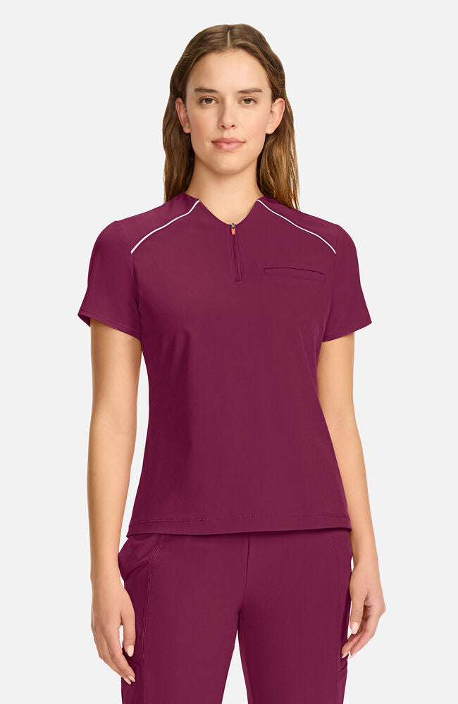 Women's Tuck-In Zip Neck Scrub Top | AllHeart.com