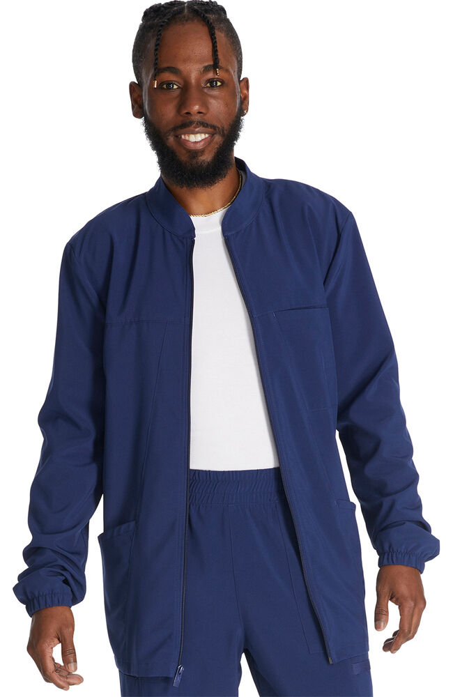 Men's Zip Front 3 Pocket Scrub Jacket | AllHeart.com