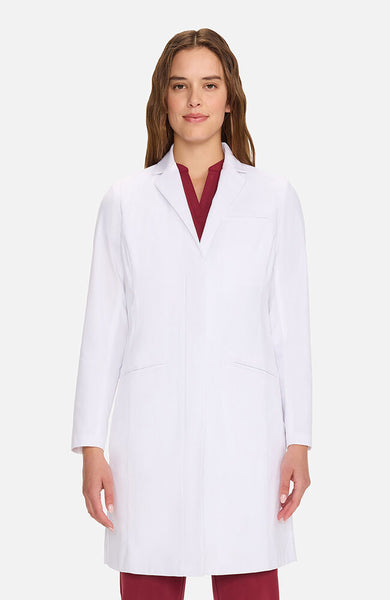 at design lab zero（smooth ultimatte coat Women's Zip Front Over The Knee Lab Coat 36
