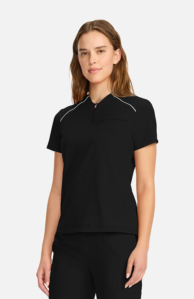 Women's Tuck-In Zip Neck Scrub Top | AllHeart.com