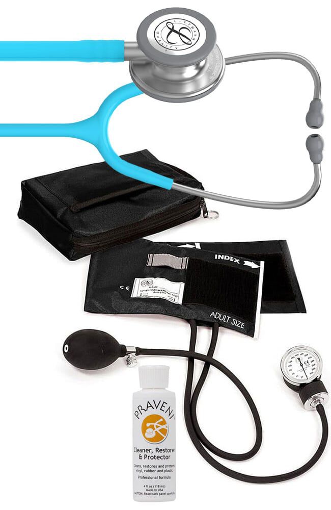 3M Littmann Classic III Stethoscope, Prestige Sphygmomanometer with Case &  Praveni Kit | AllHeart.com