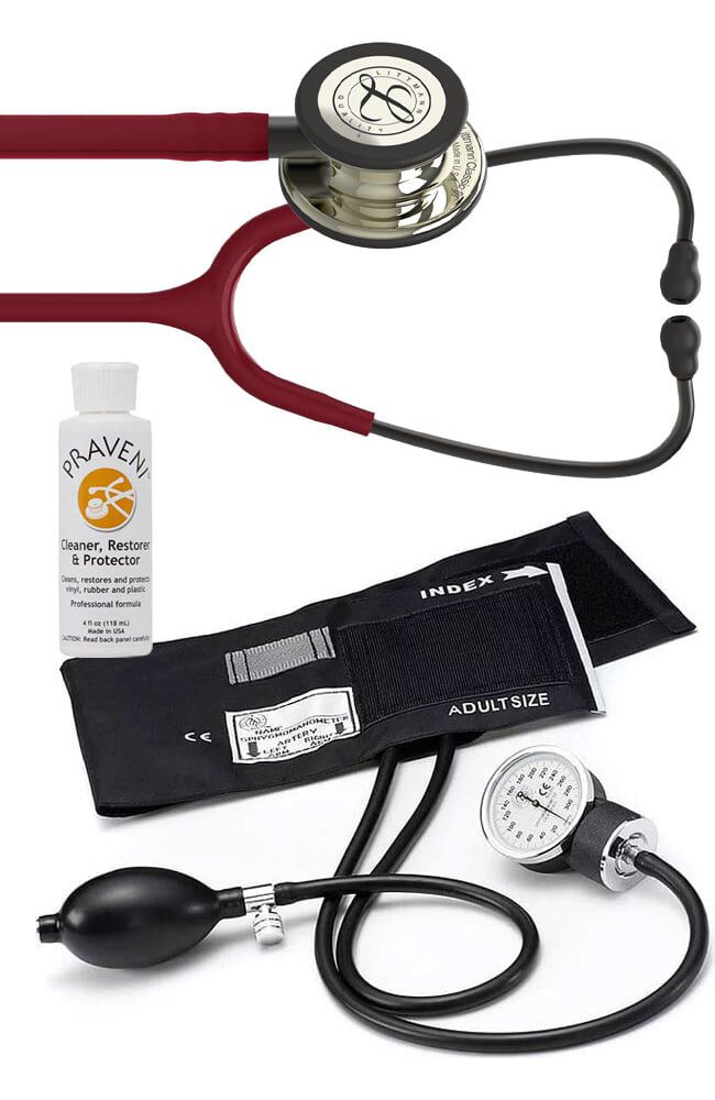 3M Littmann Classic III Stethoscope, Prestige Sphygmomanometer & Praveni  Kit | AllHeart.com