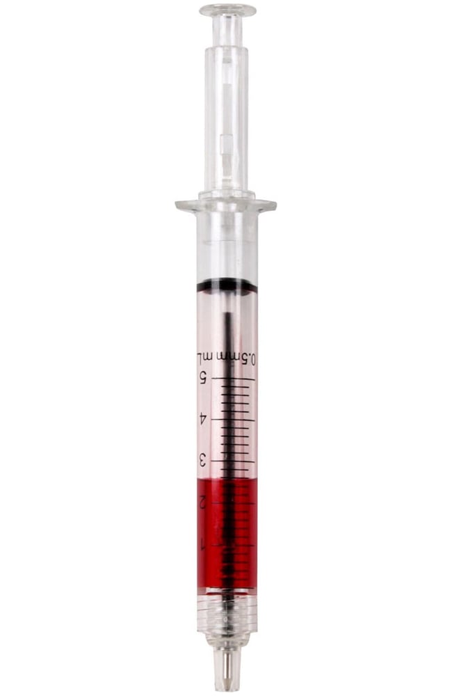Scrub Stuff Hypodermic Needle Syringe Ink Pen | allheart.com